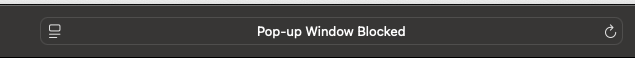 Safari error